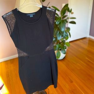 French connection LBD with sheer panels